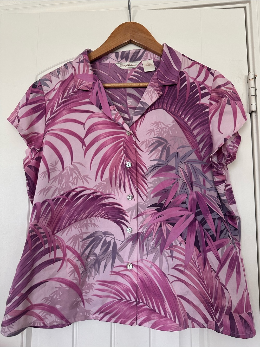 Tommy Bahama 100% Silk Tropical Print Top
